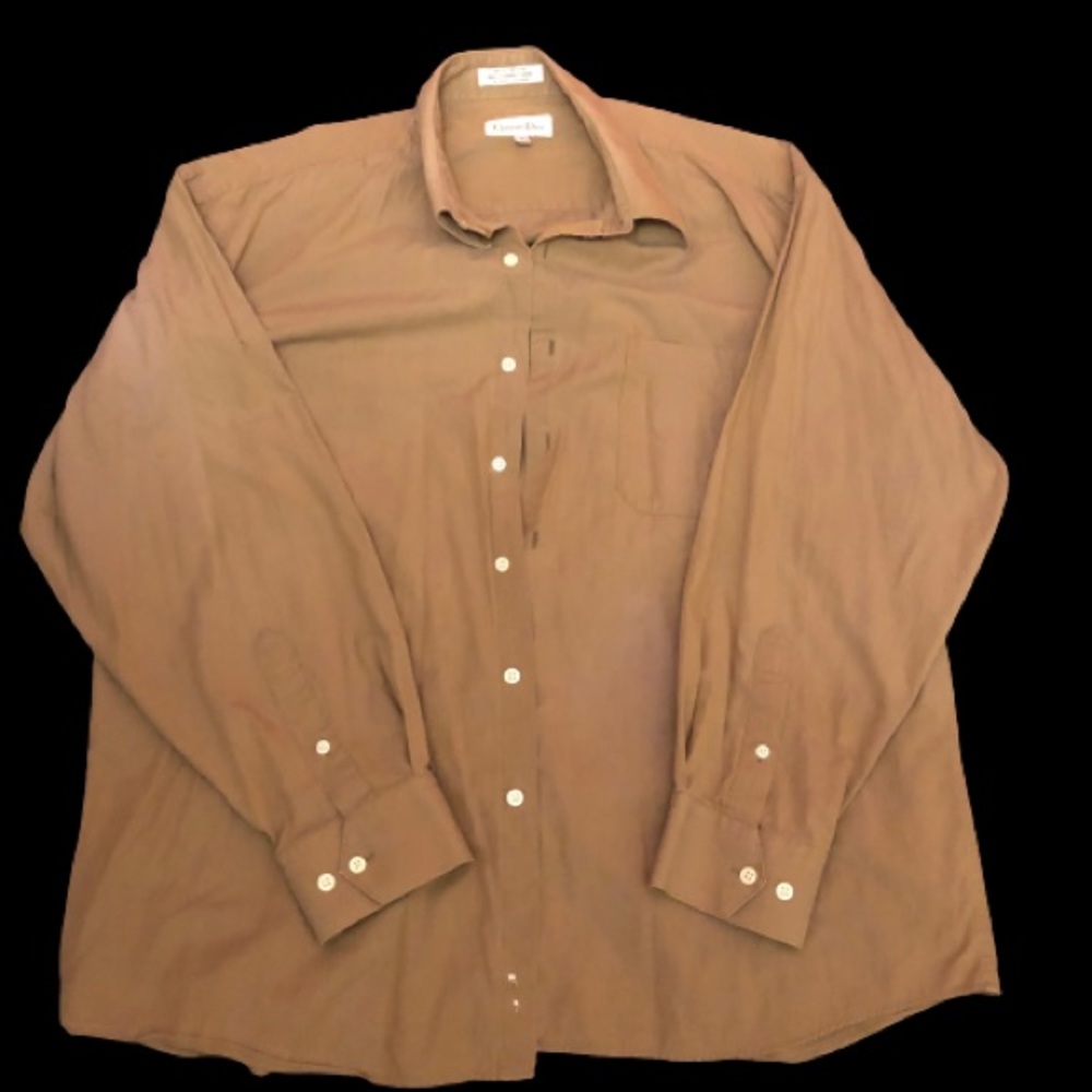 Christian Dior Brown Button Down Shirt
